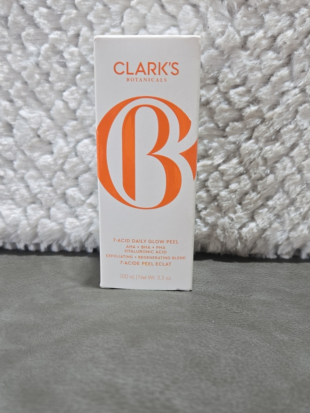 Clarks 7-Acid Daily Glow Peel - Orange & White